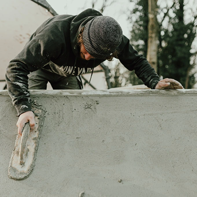 Nine Yards radius floats concrete shop