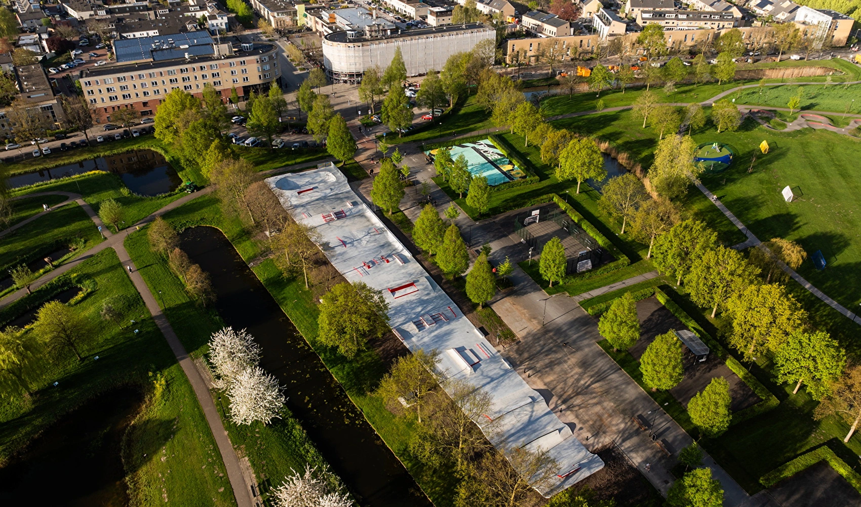 Nine Yards Skateparks Kenzy Alphen aan de Rijn bouw