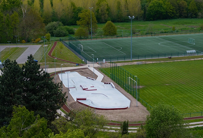 Outdoor skatepark Haaght overview