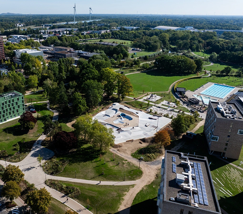 Outdoor skatepark Kapermolen Hasselt Nine Yards