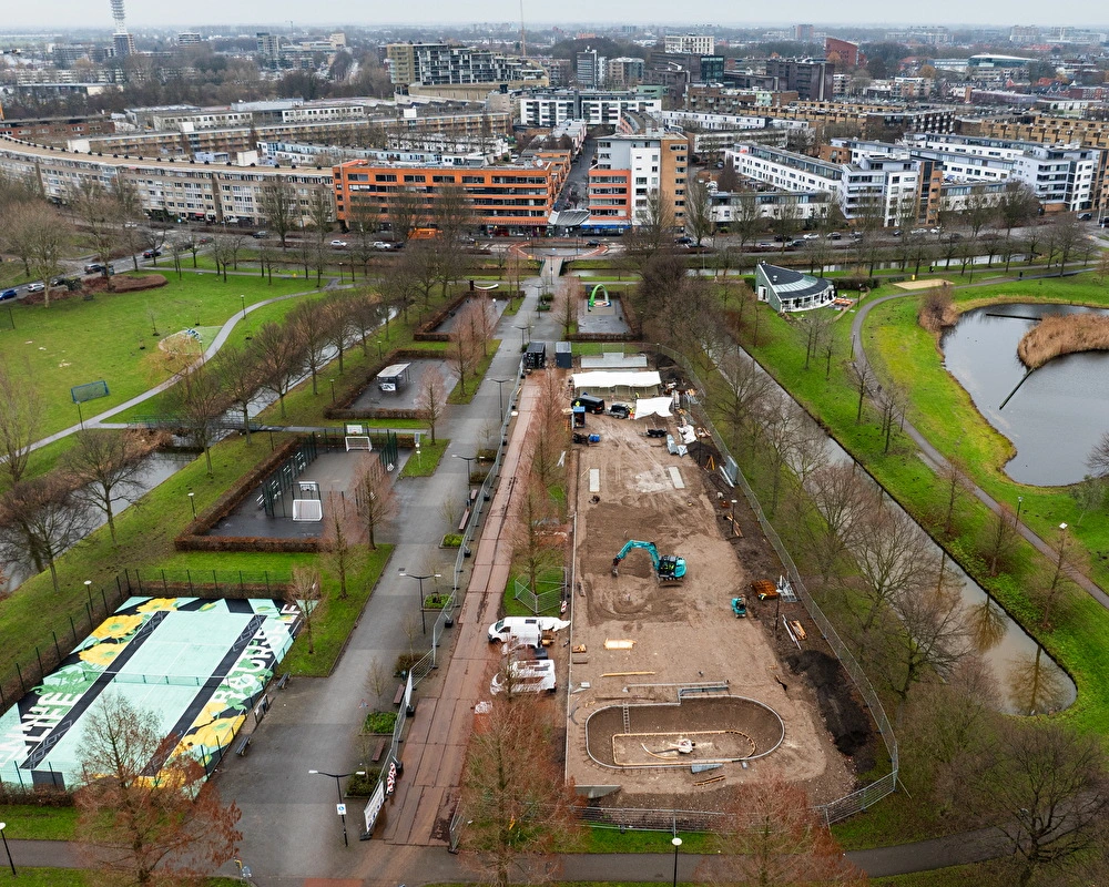 Kenzy Skatepark Nine Yards bouw ontwerp Alphen